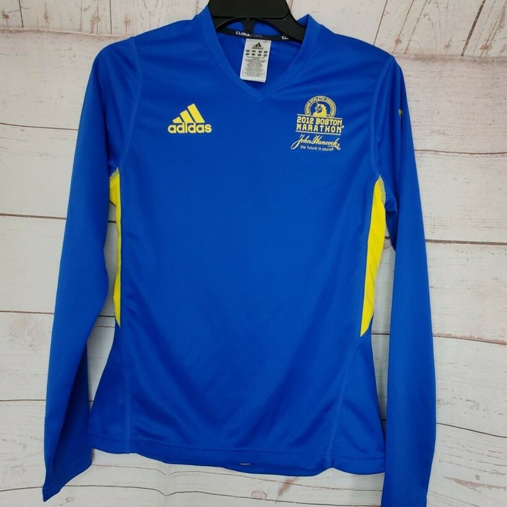 2012 Boston Marathon John Hancock Blue Shirt